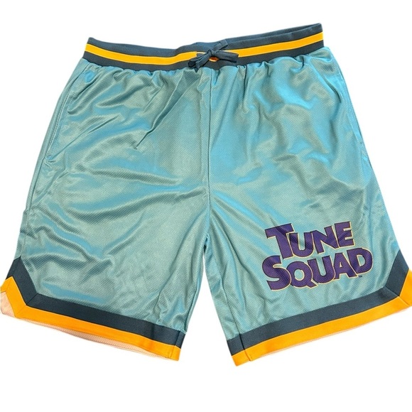 NWT Looney Tunes “Tune Squad” Space Jam Mens size M/L Jersey 2 pc basketball set - Picture 2 of 6
